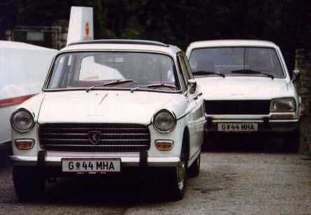 Peugeot 404 front side view